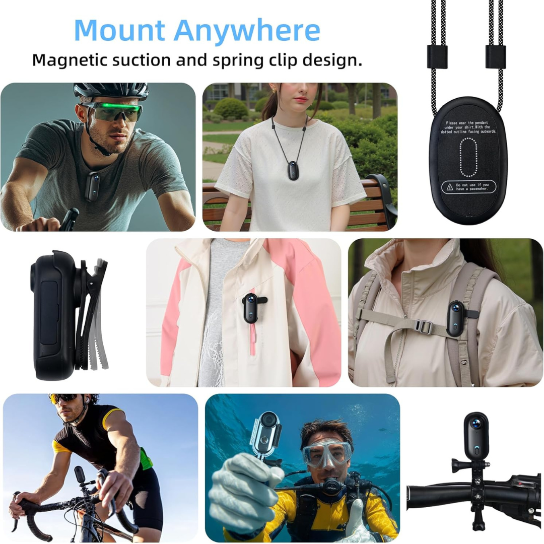ClipCam 4K – Magnetic Mini POV Camera with Audio, Long Battery Life & Ultra HD Recording
