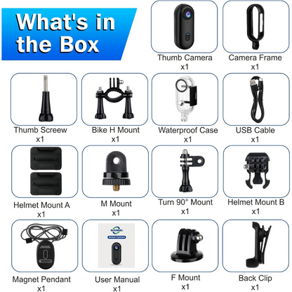 4K POV Camera– Magnetic Camera with Audio, Long Battery Life