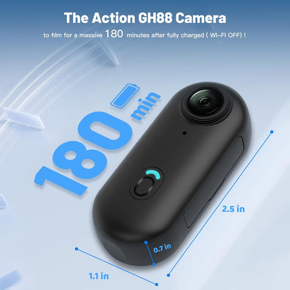 4K POV Camera– Magnetic Camera with Audio, Long Battery Life