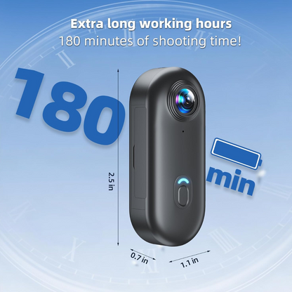 ClipCam 4K – Magnetic Mini POV Camera with Audio, Long Battery Life & Ultra HD Recording